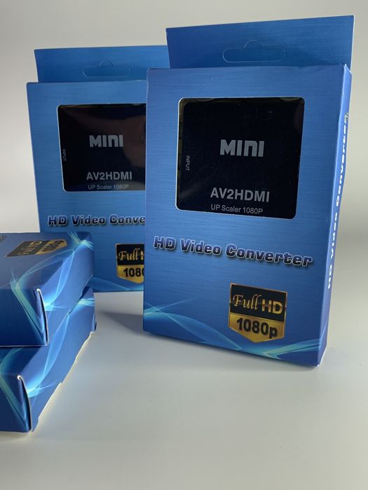 Конвертер AV RCA to HDMI тюльпан переходник, адаптер, 1080р с питанием ...