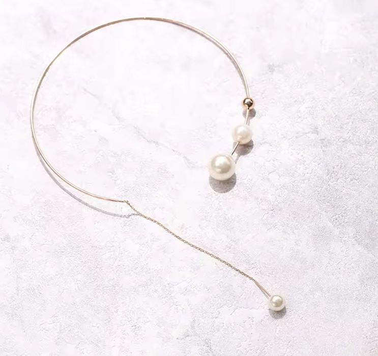 Kolia łańcuszek z perłami