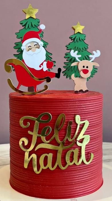 Bolos de Natal, aniversário, casamentos, batizados, cheios de sabor
