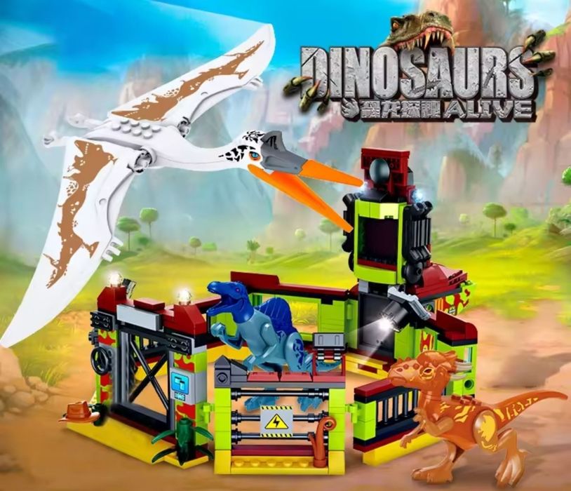 Конструктор Jurassic park 582 блоков Лего