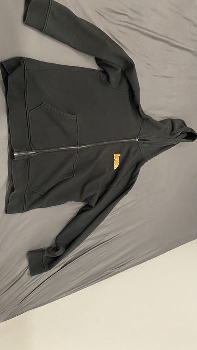 Sweatshirt / Casaco com Capuz Levi’s Preto com Logo em Relevo Laranja – Tamanho XL