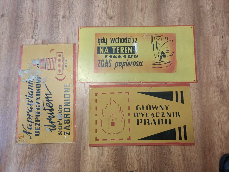 Tablice ostrzegawcze prl