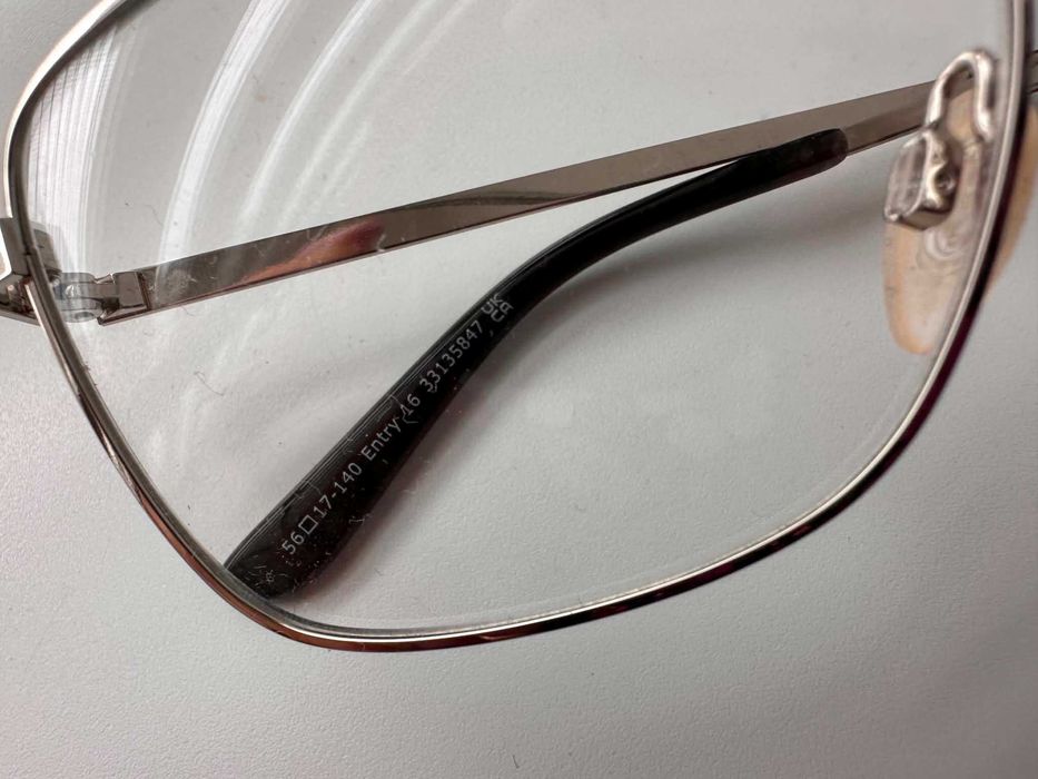 Okulary zerówki metalowe srebrne NOWE | modne oprawki lekkie