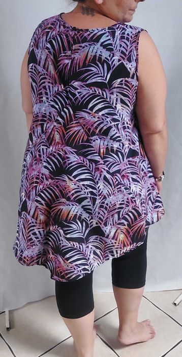 Koszulka tunika bluzka rozszerzana tuszująca 22/50 48 Koko by Koko
