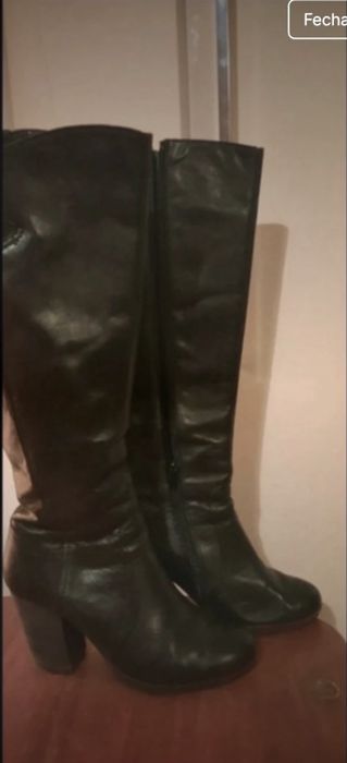 Bota 100% Pele (cor Preta)