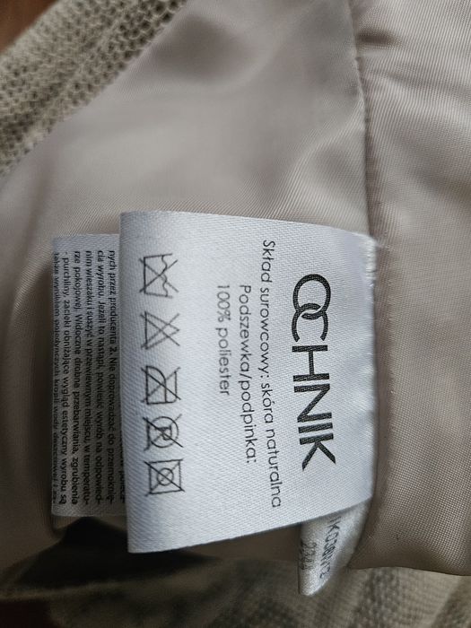 NOWA bluzka/top OCHNIK, skóra naturalna, wąż, r.  L(40)