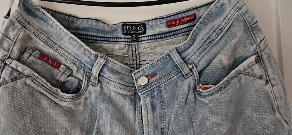 Dolce gabanna spodnie 36 jeansy niebieskie armani boss gucci tommy