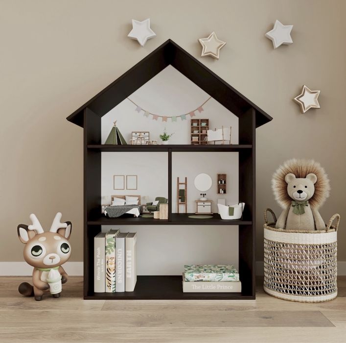Стелаж Будинок дитячий Шафа Полиця для іграшок Стеллаж Полка игрушек