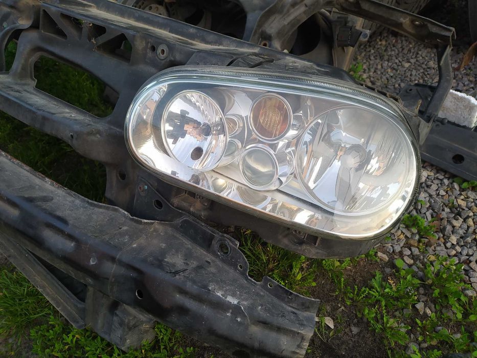volkswagen golf 4 przód maska zderzak pas przedni lampa