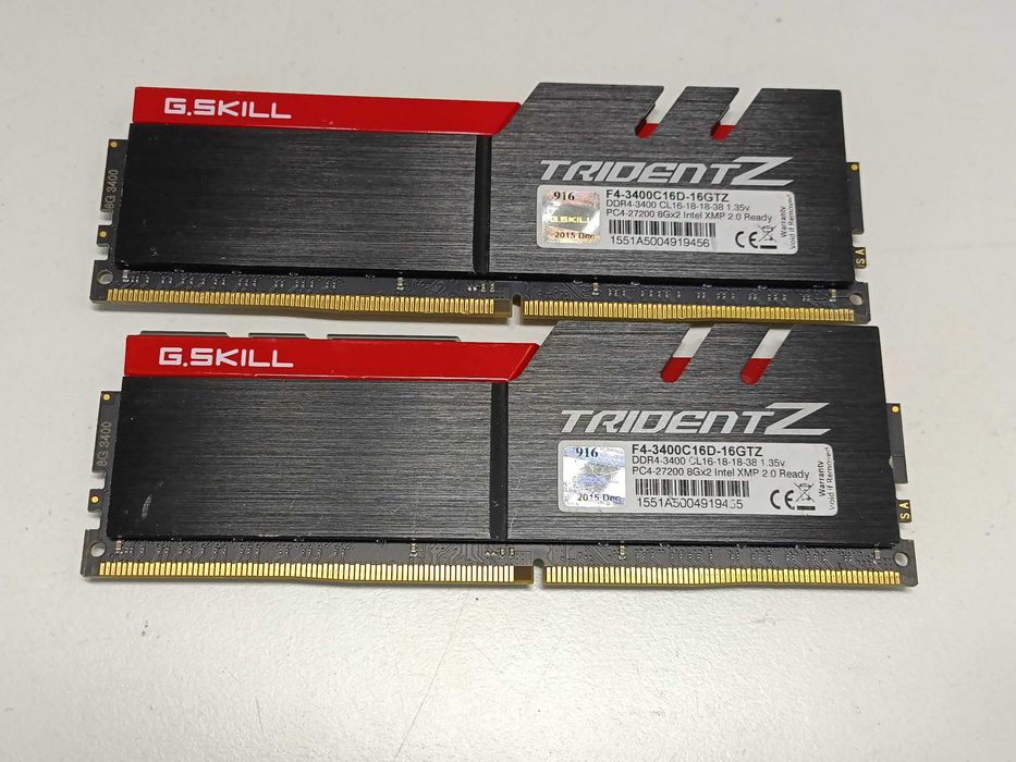 ddr4 2x8 gskill trident z - купити комп'ютери та комплектуючі