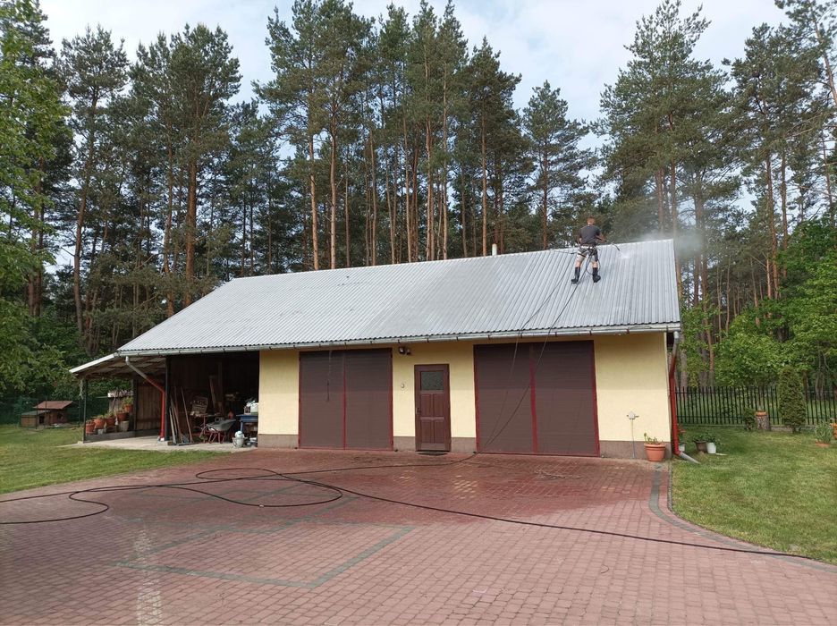 Malowanie dachu dachów mycie dachu kostki elewacji