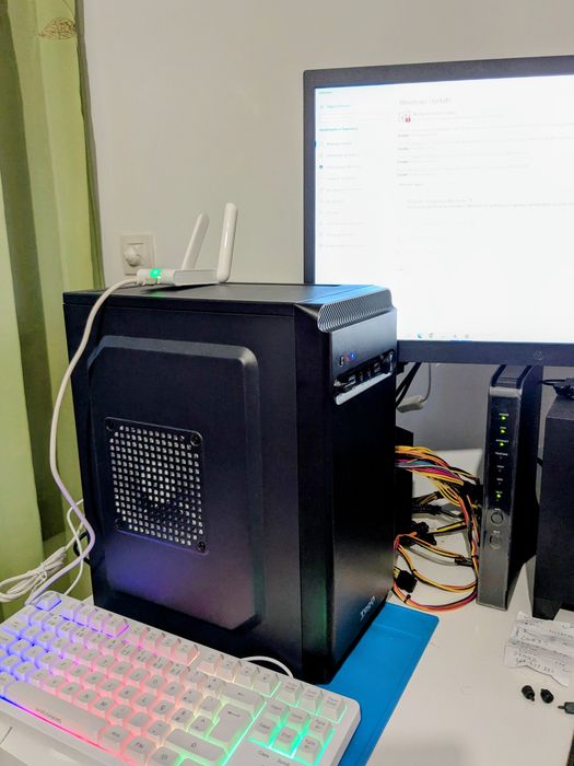 Computador pc desktop torre Ryzen 2600 16gb como novo garantia