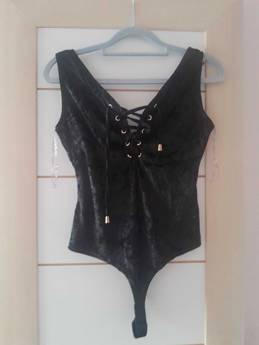 Nowe Body welurowe S czarne