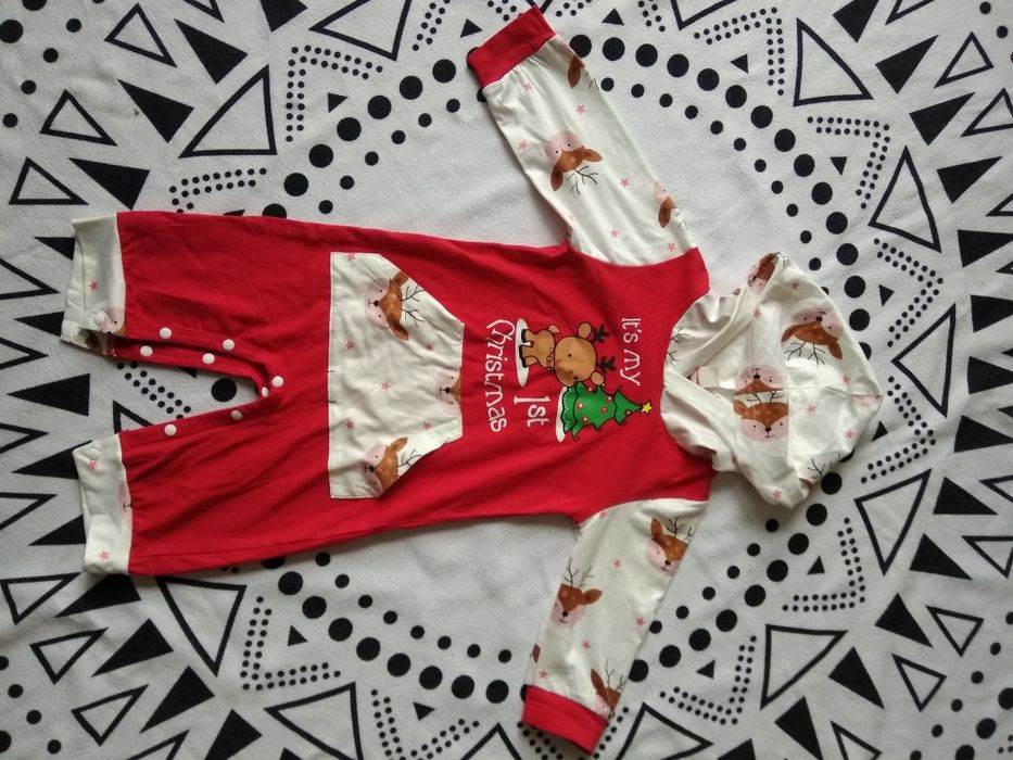 Pajacyk rampers Święta Bożego Narodzenia 80 Shein