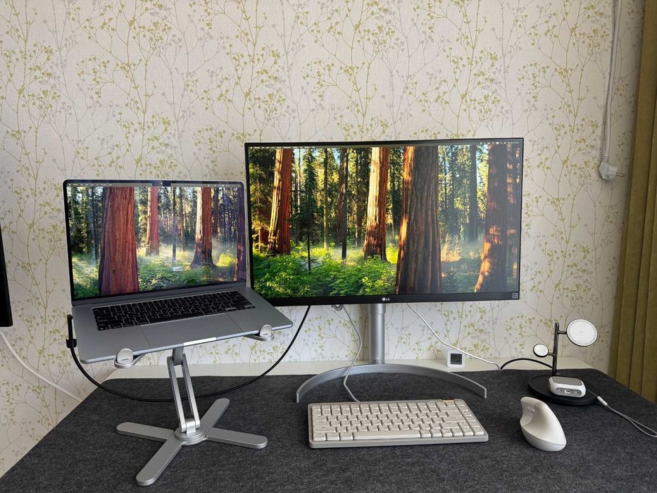 Монітор LG 27UL850-W 27” 4K UHD, USB-C, повний комплект