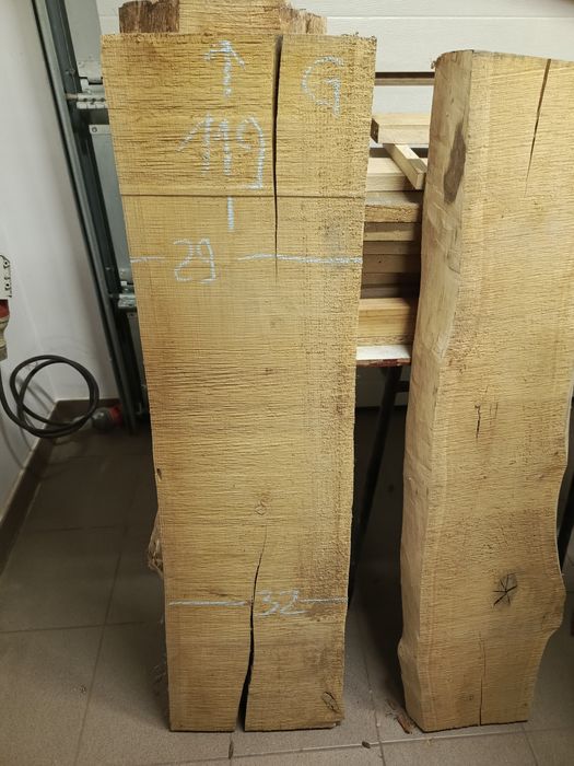 Bale dębowe na stolik