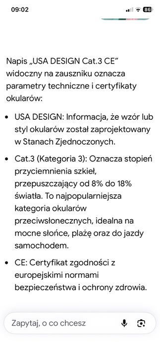 markowe okulary  z polaryzacja