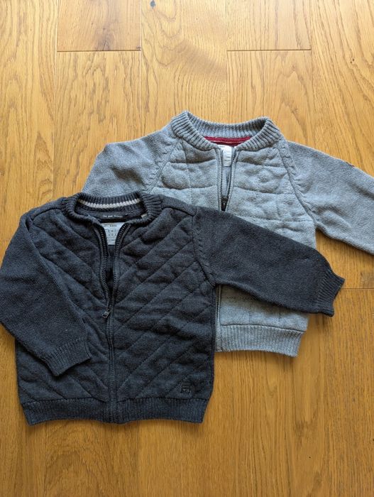 Zara rozpinany sweterek 2 sztuki  80