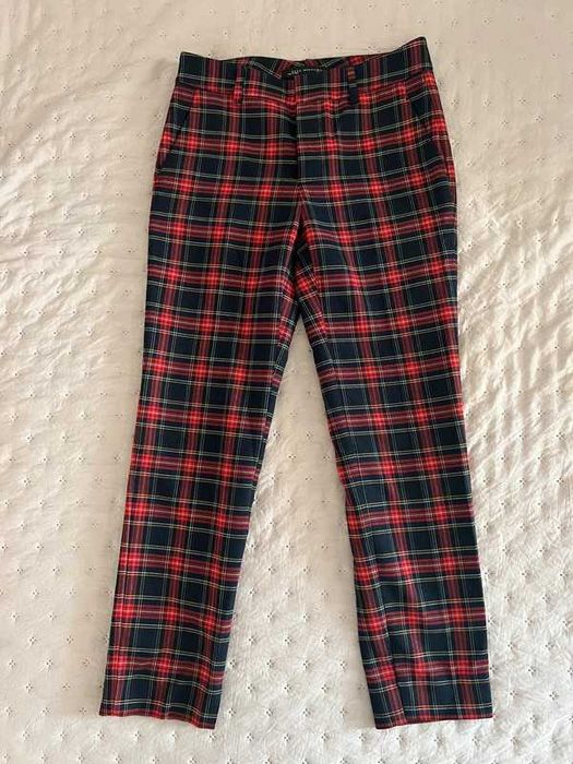 Spodnie w kratkę Zara