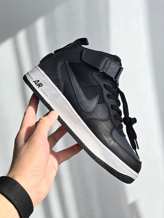 ФЛАГМАН! Nike Air Force Utility | Fur Black / Gray 37 - 46 найк форси