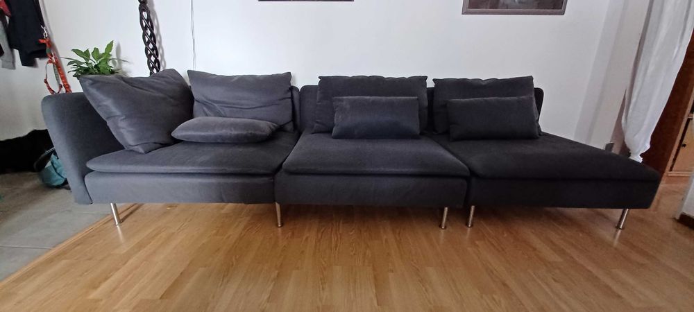 Sofá IKEA SÖDERHAMN de canto – Hillared Antracite – 192x192cm – Excelente estado