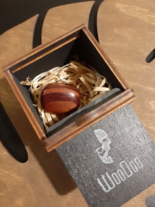 Дизайнерское деревянное кольцо WooDoo стиль COS,  Massimo dutti