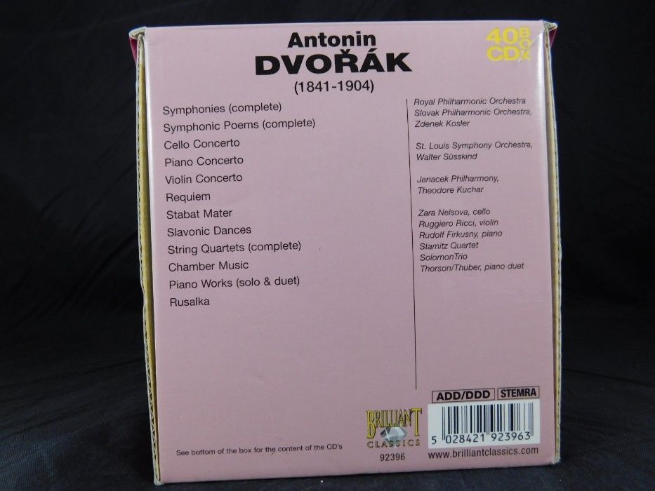 Dvorak - The Masterworks - Caixa 40 CD como nova Barreiro E