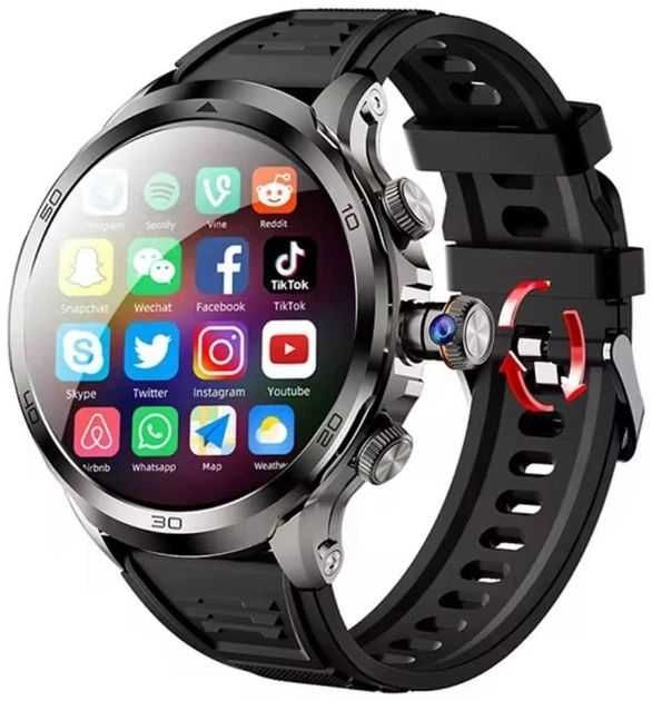 Android 4G/5G Часы c сим картой Vwar AMOLED Smart Watch с GPS Wi-F Sim