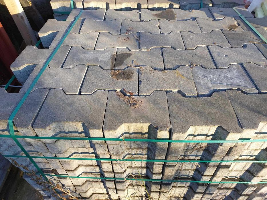 Kostka brukowa Polbruk Tetka behaton 8 cm Szara Gładka Nowa plac Rumia