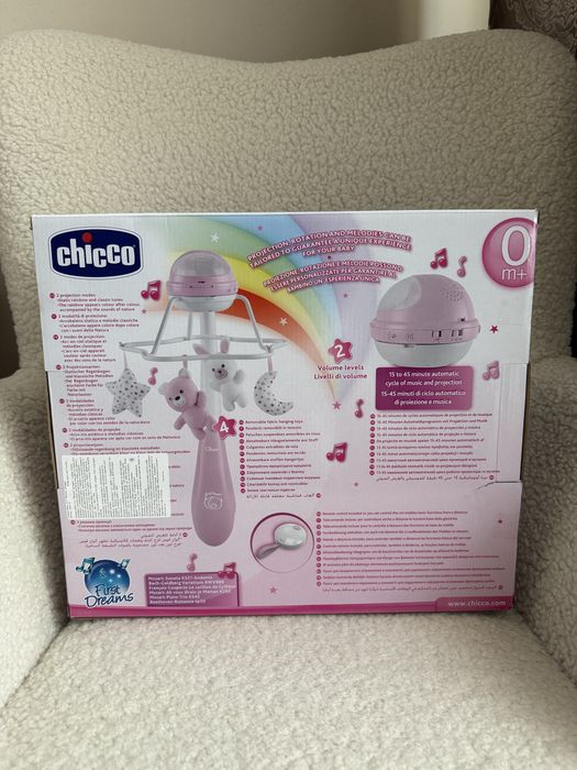 Chicco Мобіль-проектор на ліжечко 3 в 1 "Веселка"