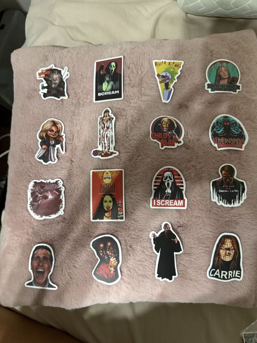 Наклейки кино ужасов стикеры