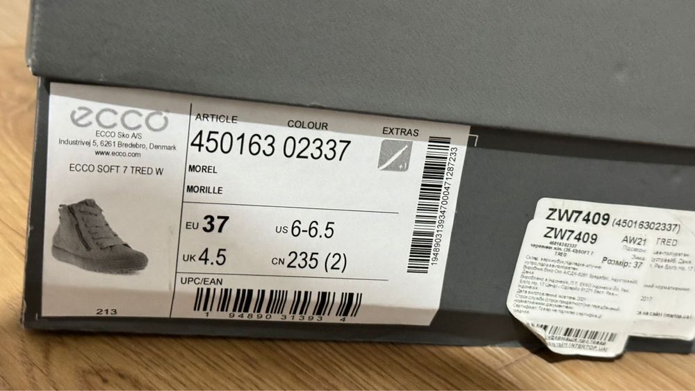 Жіночі черевики ecco нові