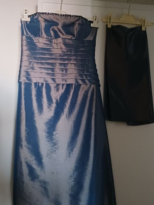 Vestido de cerimónia/38 e echarpe