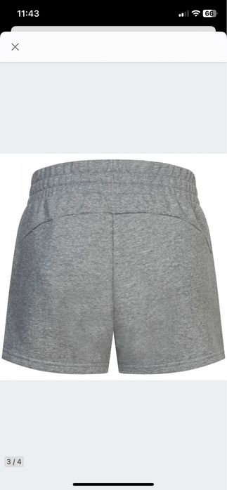 Krótkie spodenki dresowe bawełniane damskie Puma