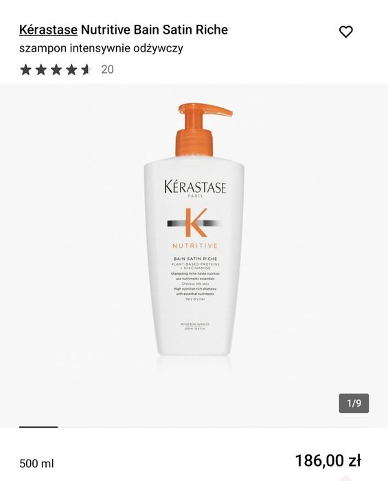 Kerastase nutritive 500ml szampon sephora