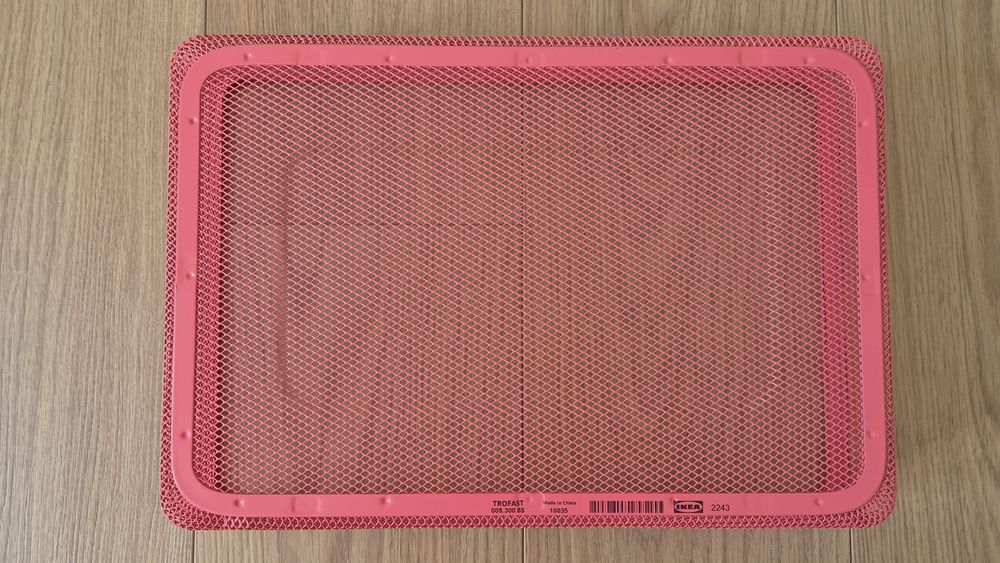 Pojemnik druciany, czerwony 42 x 30 x 10 cm_TROFAST_IKEA
