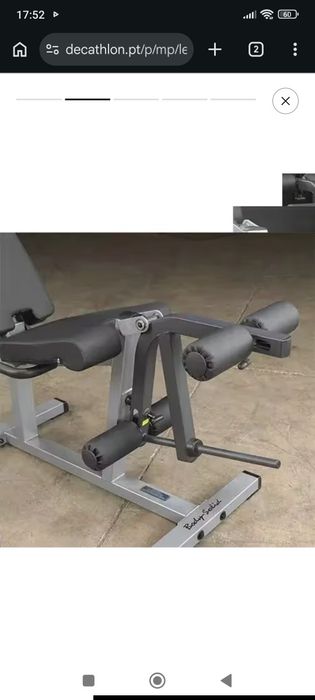 Máquina leg curl/leg extension body solid como nova