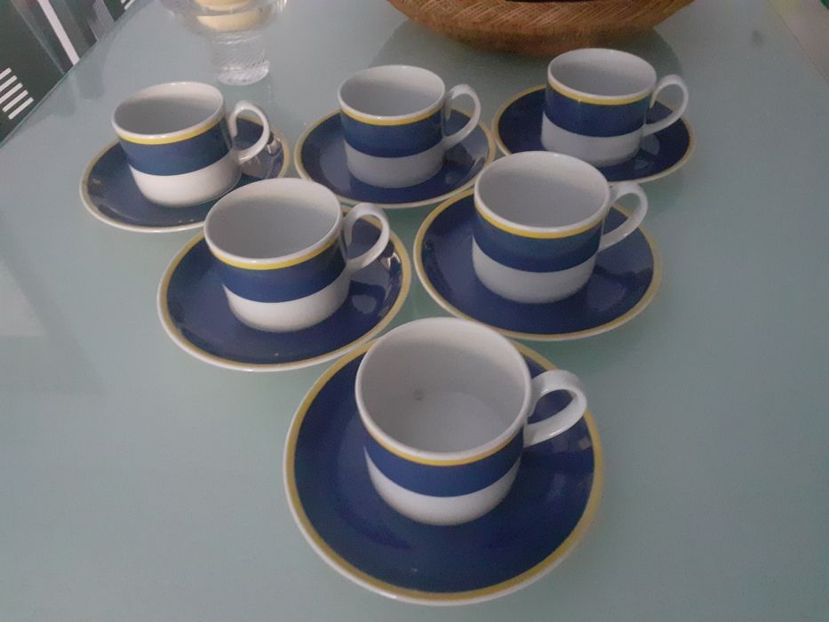 Chavenas de chá da vista alegre