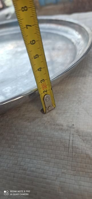 Разнос никелированный, блюдо диаметр 35 см Индия в отличном б у сост