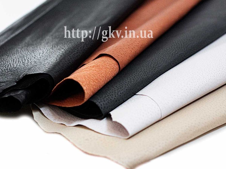 Шкіра натуральна. Спілок не воскований. Воскований, лицевий.