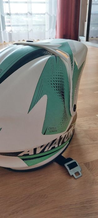 Kask crossowy zielony