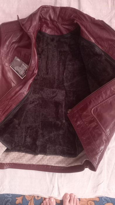 Чоловіча шкіряна    куртка   р . 3XL