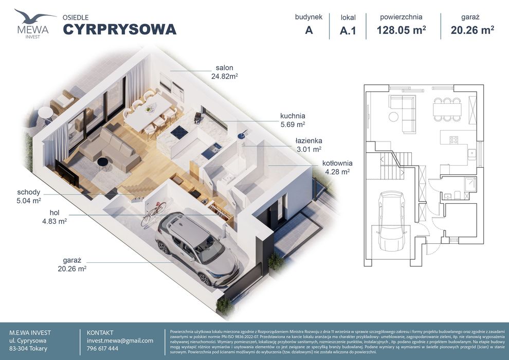 Nowoczesny dom w Tokarach Osiedle Cyprysowa