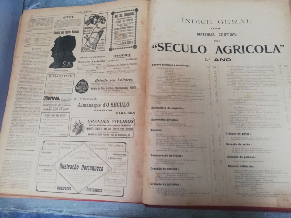 Livro O Século Agrícola, 1913. 1914