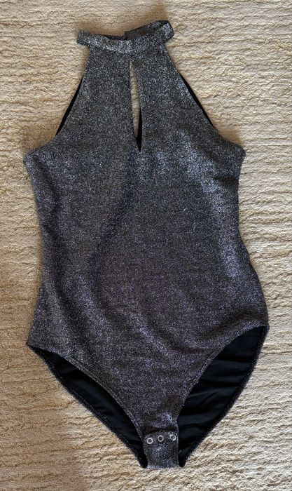Блискучий комтюм ( боді + спідниця)