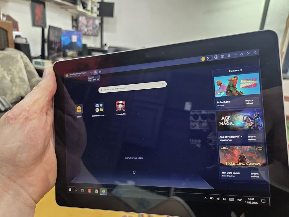 Ноутбук-планшет 8/128 ssd Microsoft Surface  go 2 емулятор андроїд