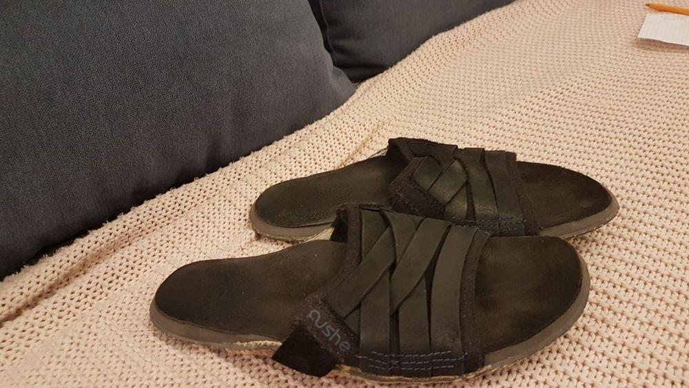 Klapki męskie, skórzane Manuka Strap