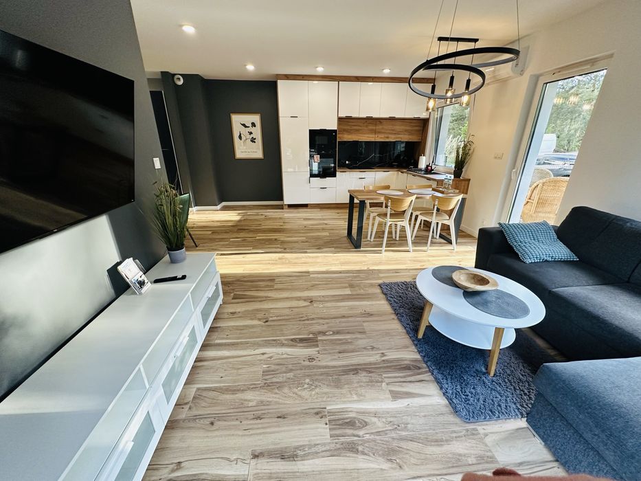 APARTAMENT IDEALNIE wyposa 52m,ogródek i dwa tarasy. Pierwszy wynajem