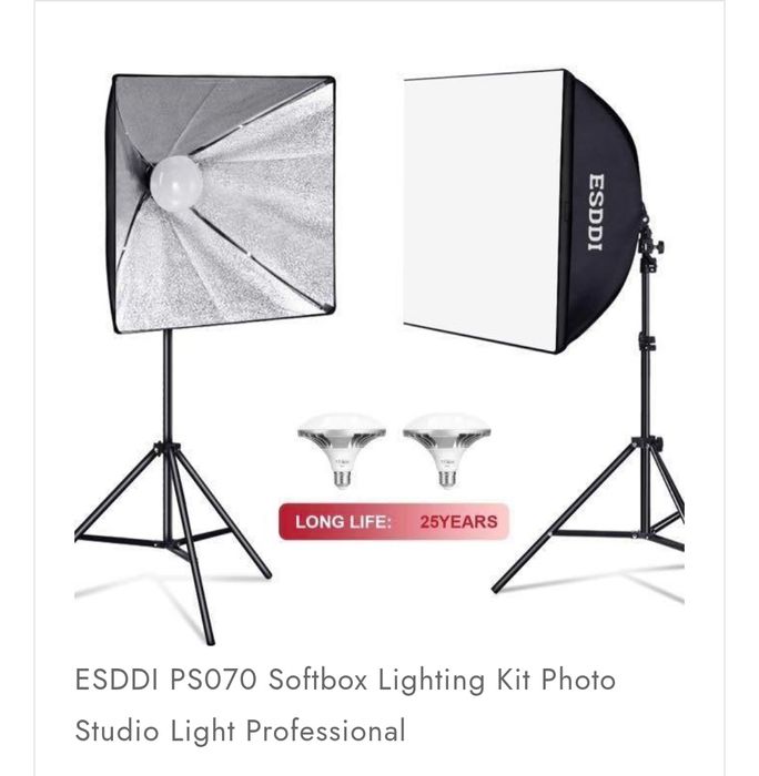 ESDDI S070 KIT Estudio softbox 2 un. Novo na caixa.. oferta tela verde