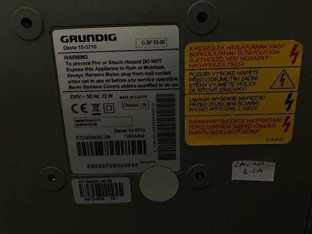 Grundig Davio 15-5710 TV with Integrated DTT Receiver64169648040450124